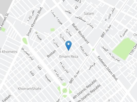 هتل فضیلت 2 مشهد روی نقشه