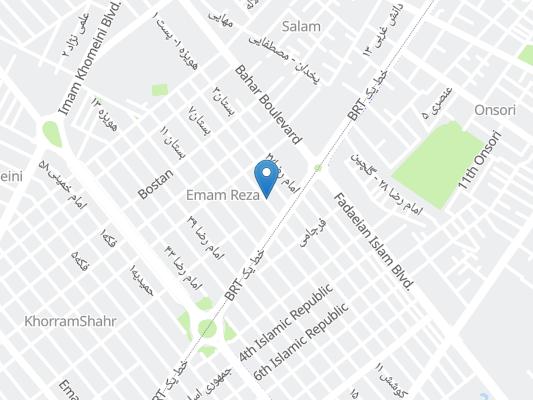 هتل آپارتمان گلسار مشهد روی نقشه