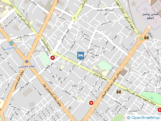  هفت آسمان2222 مشهد روی نقشه