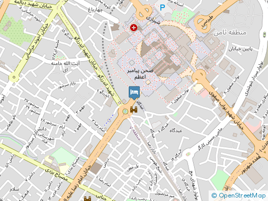 هتل حکمت مشهد روی نقشه