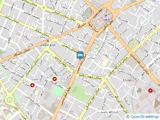 هتل کاج مشهد روی نقشه