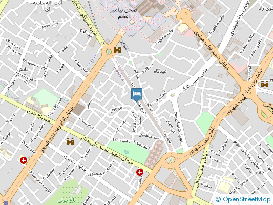  کیوان مشهد روی نقشه