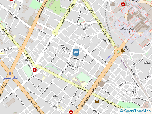  مارین مشهد روی نقشه