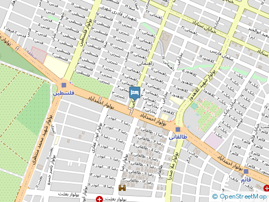 هتل ناهید مشهد روی نقشه