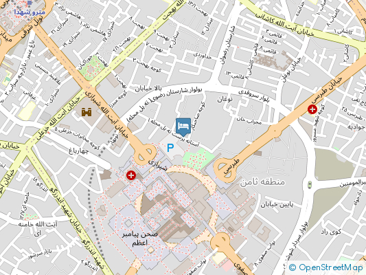  المپیک مشهد روی نقشه