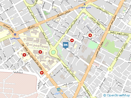 هتل آپارتمان سلام مشهد روی نقشه