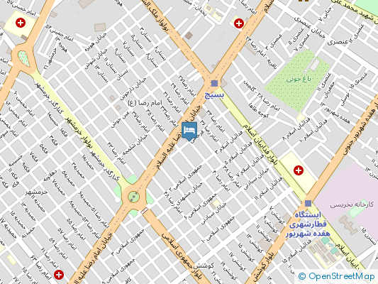 مجتمع سازمان نظام مهندسی مشهد روی نقشه