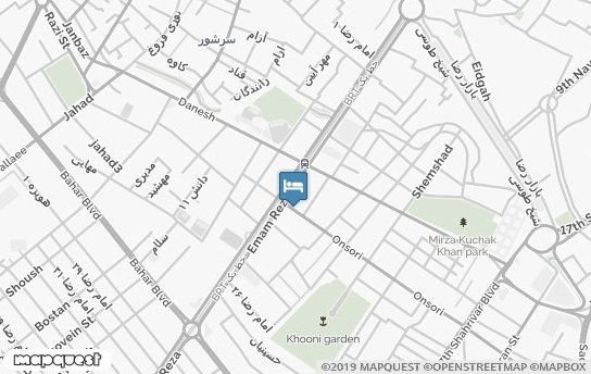 خانه مسافر ترشیززاد مشهد روی نقشه