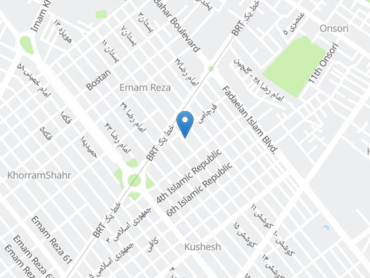 خانه مسافر ضیاء زاده مشهد روی نقشه