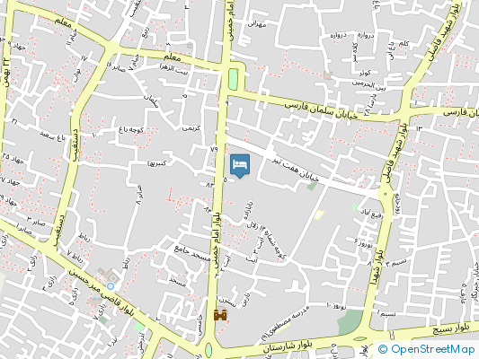 اقامتگاه بومگردی عطار میبد روی نقشه