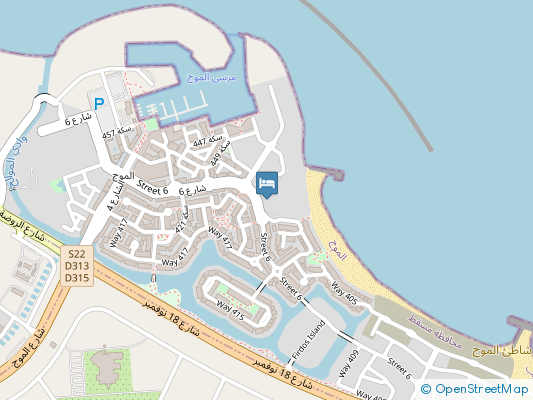 هتل کمپینسکی (Kempinski) مسقط روی نقشه