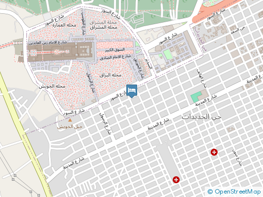 هتل اوروک نجف روی نقشه