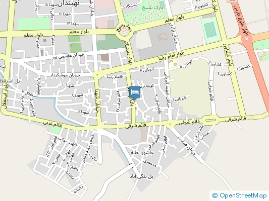 اقامتگاه بومگردی عمارت اکرم خان نهبندان روی نقشه