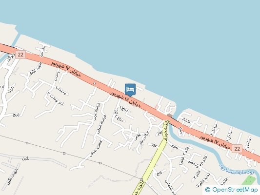 خانه مسافر سپهر نشتارود روی نقشه