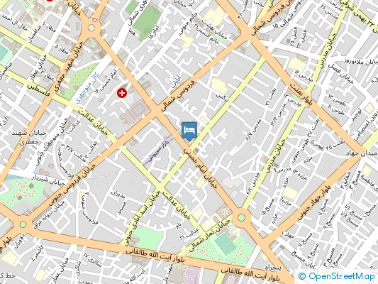 هتل ارم نیشابور روی نقشه