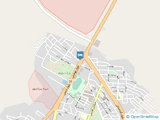 هتل ستاره پیرانشهر روی نقشه