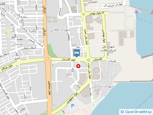 مجتمع اقامتی آرامون قشم روی نقشه