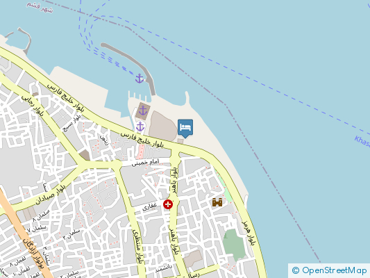 هتل دریا قشم روی نقشه