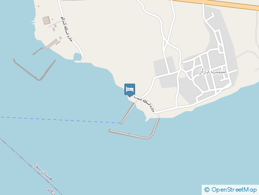 اقامتگاه بومگردی فین دلفین قشم روی نقشه