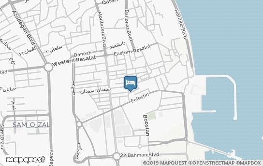 هتل ایرسا قشم روی نقشه