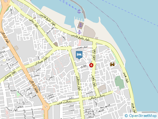 هتل کیمیا قشم روی نقشه