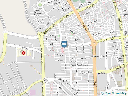 هتل صدف قشم روی نقشه