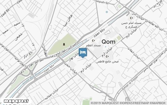 هتل معراج قم روی نقشه