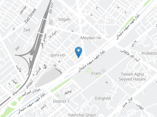 هتل سانا قم روی نقشه