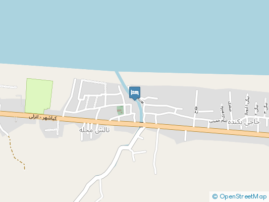 هتل بهارستان رشت روی نقشه