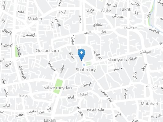 هتل ایران رشت روی نقشه