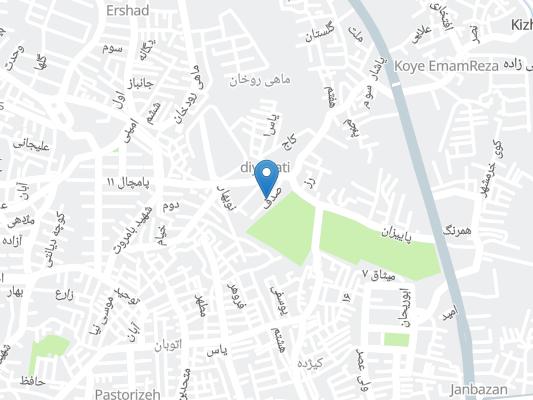 خانه مسافر وجدانی (شهرباران) رشت روی نقشه