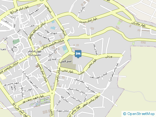 هتل آپارتمان آلتین سرعین روی نقشه