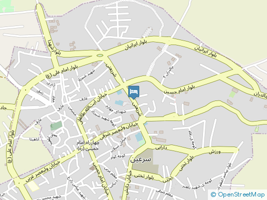 هتل آپارتمان آناهيتا سرعین روی نقشه