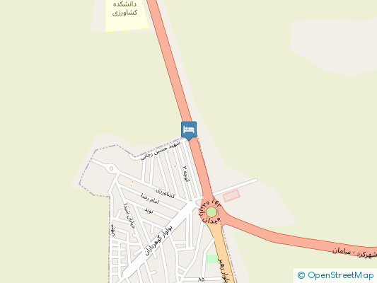 هتل مدیسا شهرکرد روی نقشه