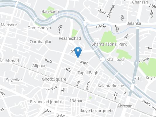 هتل آپارتمان حاکی تبریز روی نقشه