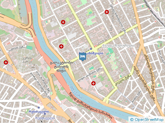هتل مرجان پلازا تفلیس روی نقشه
