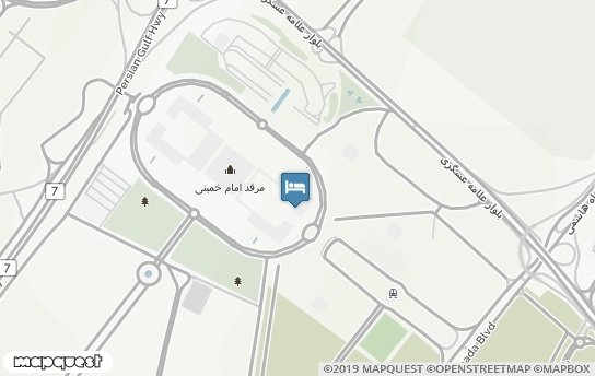 مجتمع اقامتی آفتاب تهران روی نقشه