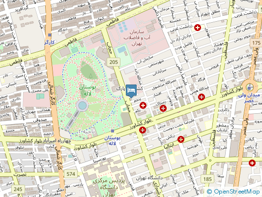 هتل حجاب222 تهران روی نقشه