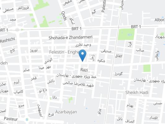 اقامتگاه سنتی کارنینا تهران روی نقشه