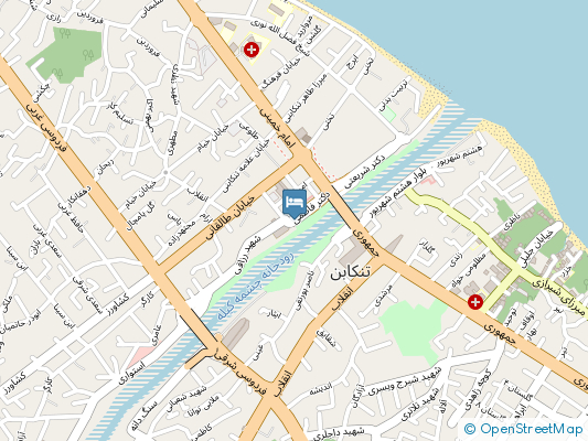 هتل آوا تنکابن روی نقشه