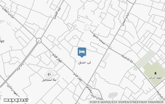 اقامتگاه سنتی حس خوب یزد روی نقشه