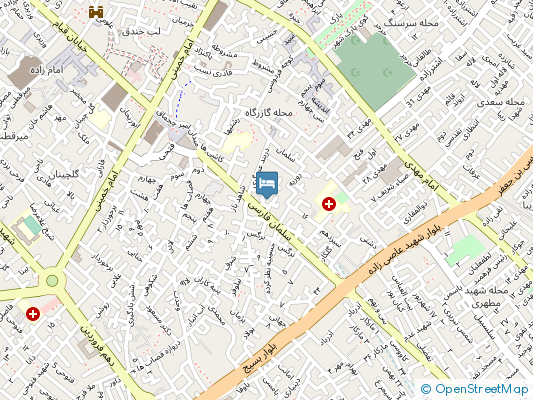 اقامتگاه سنتی خانه هرات يزد روی نقشه