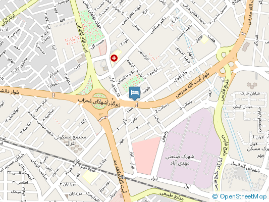 هتل نگین یزد روی نقشه