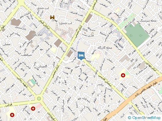 هتل سنتی يزد روی نقشه