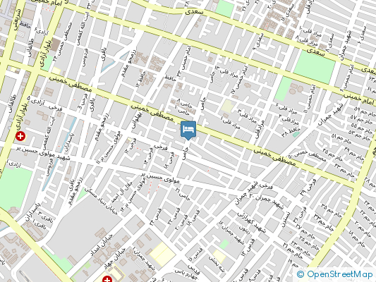 هتل بهار زاهدان روی نقشه