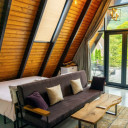 کلبه دوبلکس چهارنفره(دوتخته+کاناپه) متل زانوس نوشهر