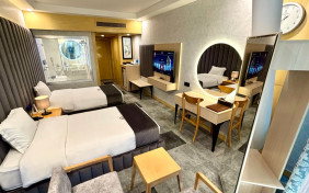 اتاق دوتخته توئین vip طبقه20 هتل چمران شیراز