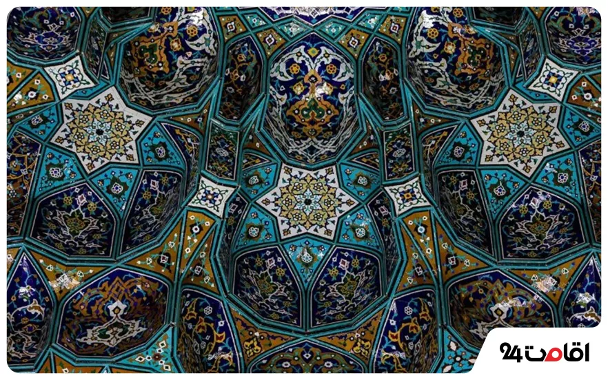 رواق الله وردی خان و زیبایی سقف
