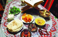 رسم افطاری ساده با غذاهای محلی در گناباد