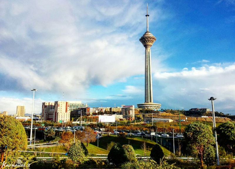 تصاویر شهر تهران از بالای برج میلاد